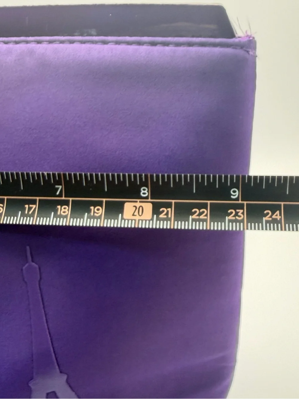 Lancôme Purple Cosmetic Pouch with Eiffel Tower Accent
